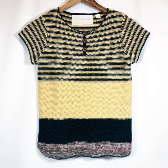 Anthropologie Tops - ANTHROPOLOGIE Change of the Moon Henley Knit Top